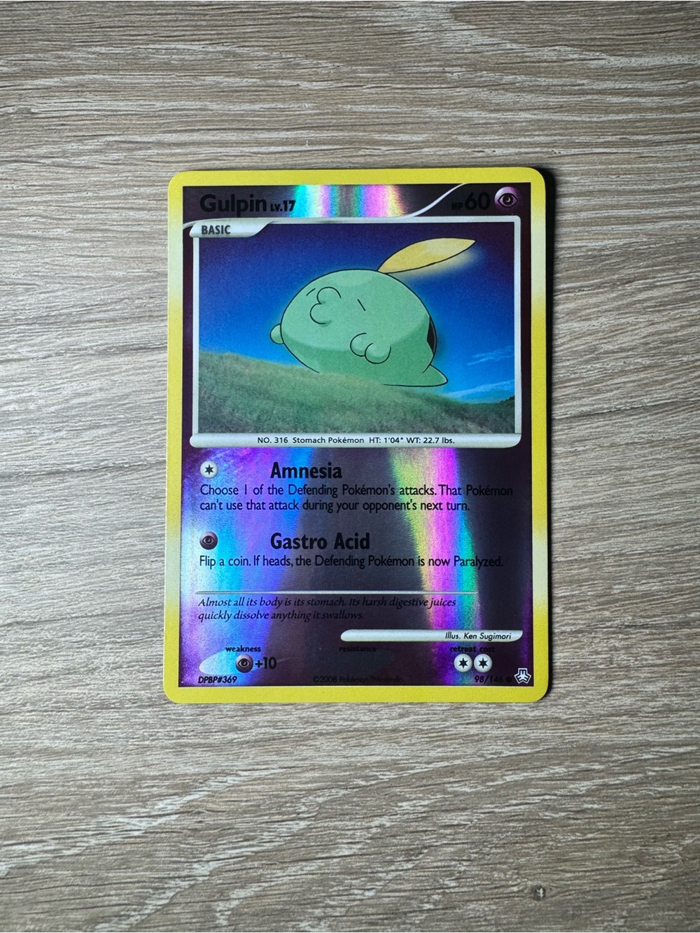 Gulpin #98/Reverse Holo/Pokemon Legends Awakened